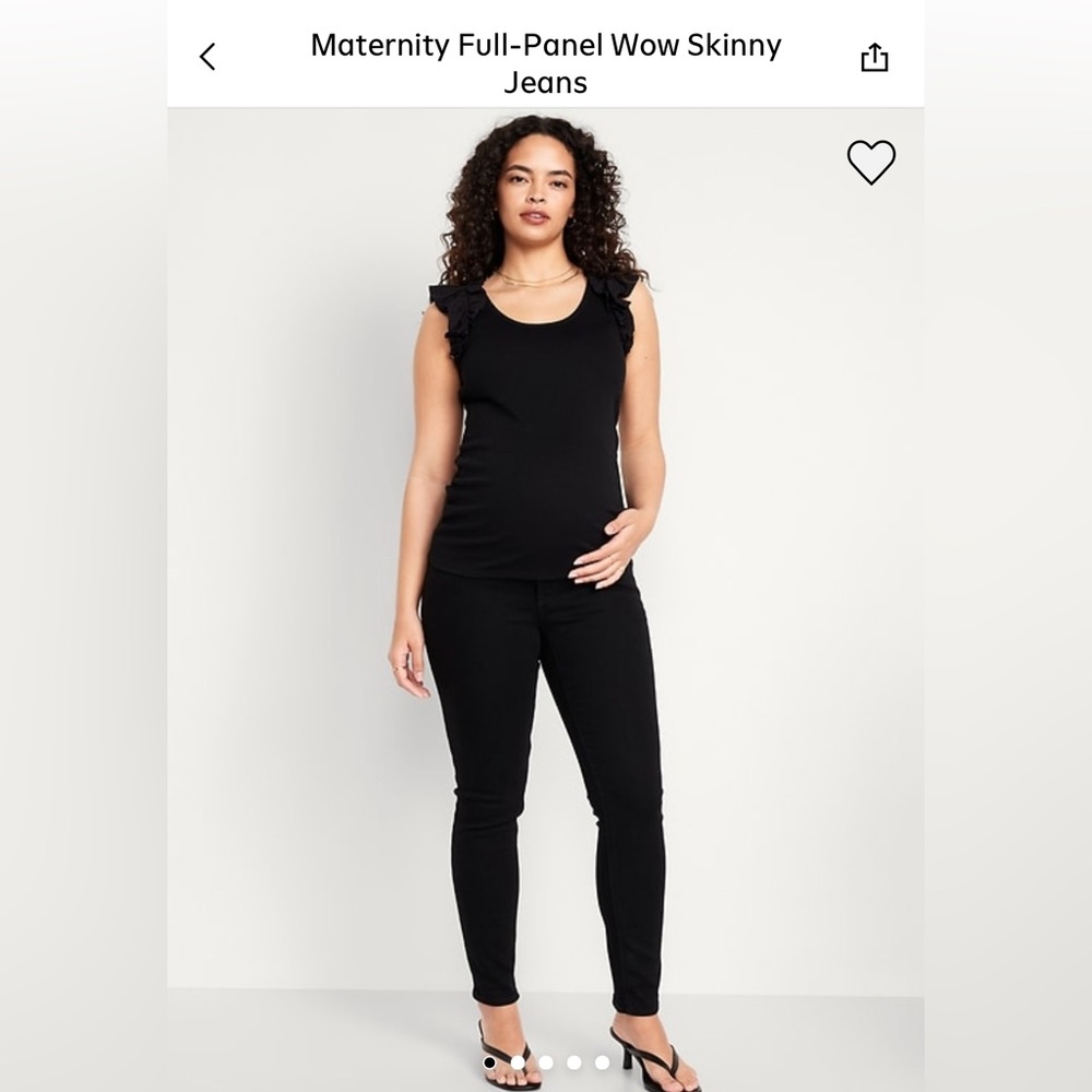old navy full panel black maternity skinny jeans